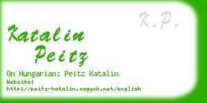 katalin peitz business card